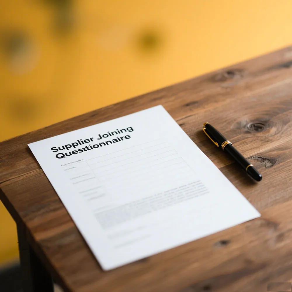 Supplier Cooperation Form Download