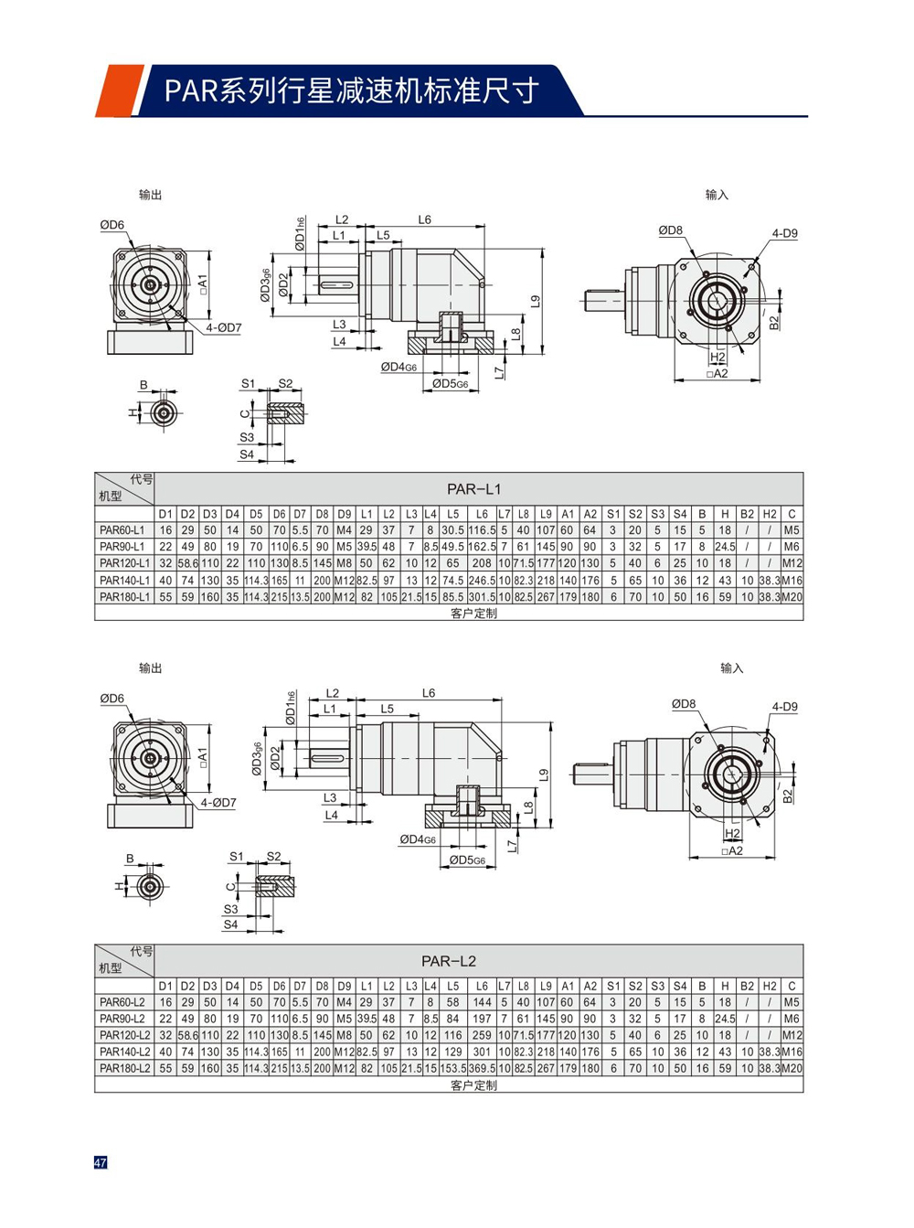 Dimensions of Precision Planetary Reducer